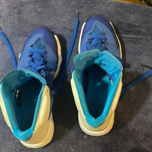 women’s Nike hyperquickness size 8 blue white sneakers athletic shoes hi top - Picture 9 of 9